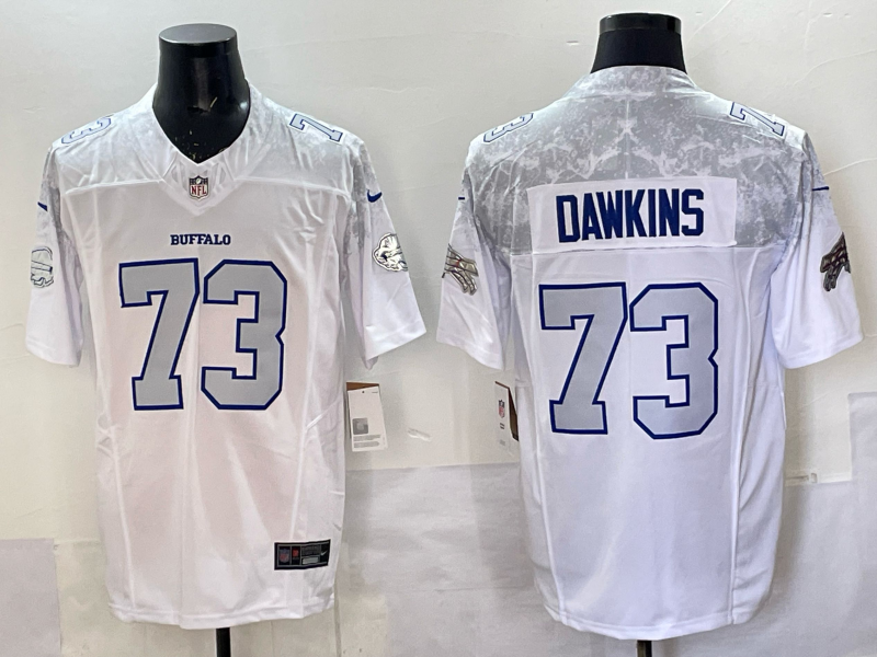 Men Buffalo Bills #73 Dawkins Nike White 2025 Rivalries Collection Limited NFL Jersey 003->buffalo bills->NFL Jersey